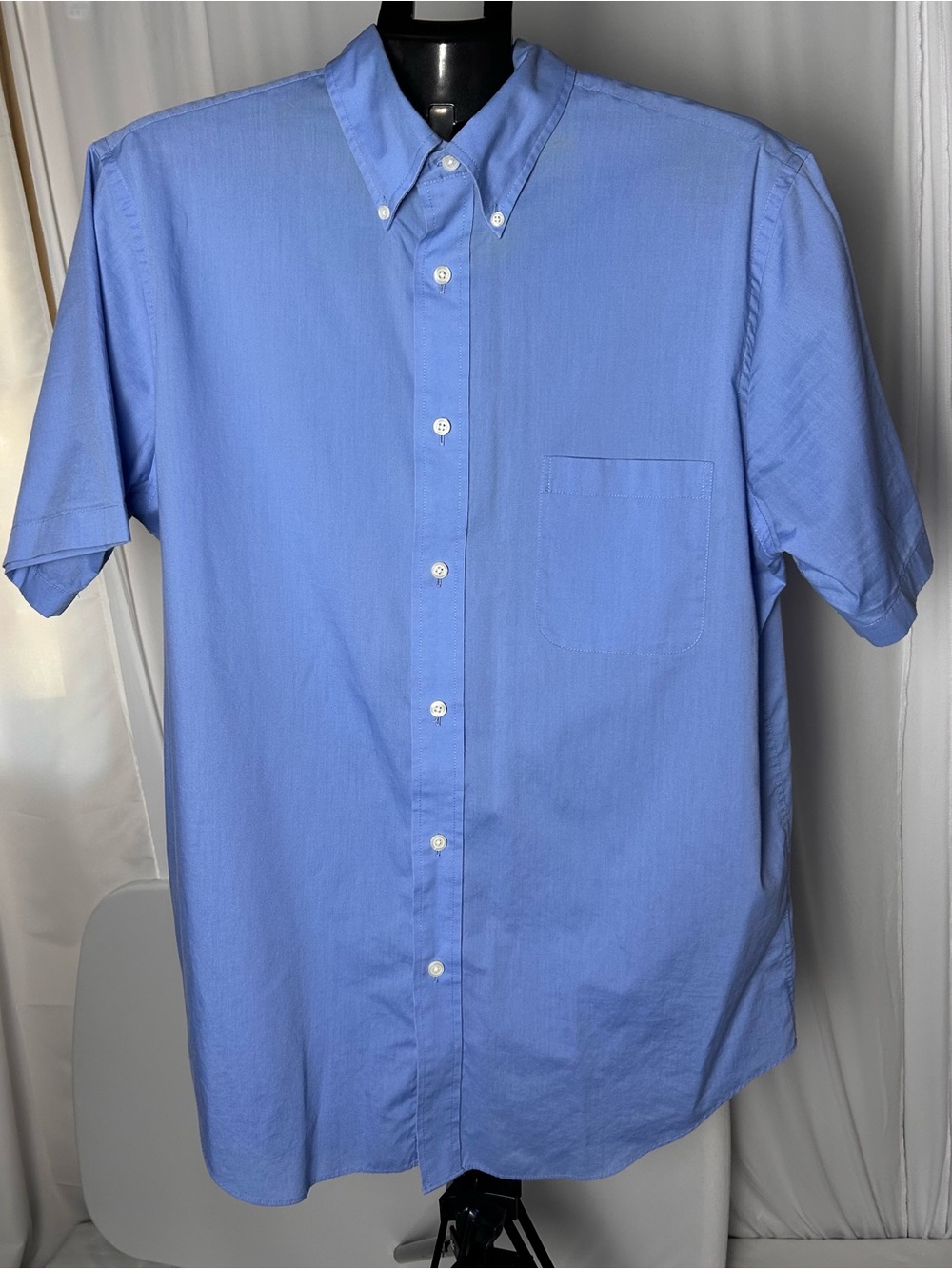 croft & barrow Short-Sleeve Button-Down Shirt in Sky Blue